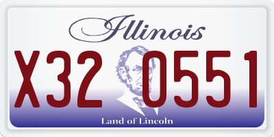 IL license plate X320551