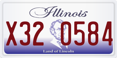 IL license plate X320584
