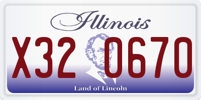 IL license plate X320670