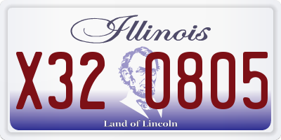 IL license plate X320805
