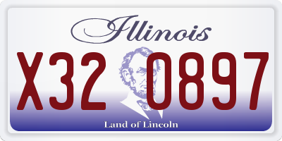 IL license plate X320897