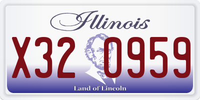 IL license plate X320959