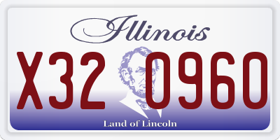 IL license plate X320960