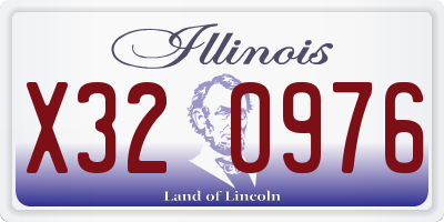 IL license plate X320976
