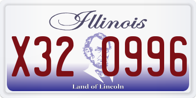 IL license plate X320996