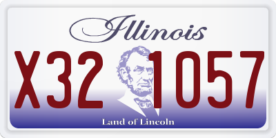 IL license plate X321057