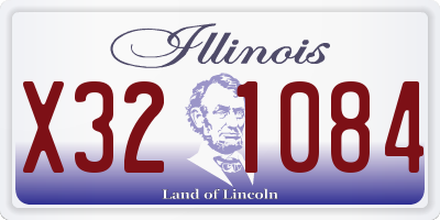 IL license plate X321084