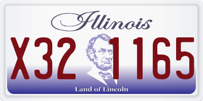 IL license plate X321165