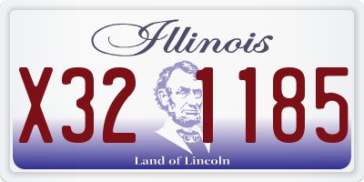 IL license plate X321185