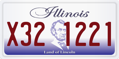 IL license plate X321221