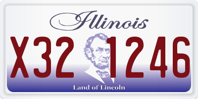 IL license plate X321246