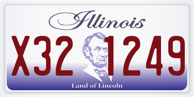 IL license plate X321249