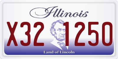 IL license plate X321250