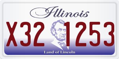 IL license plate X321253