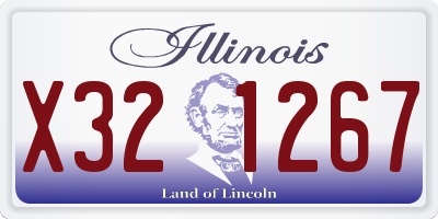 IL license plate X321267
