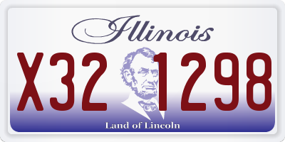 IL license plate X321298