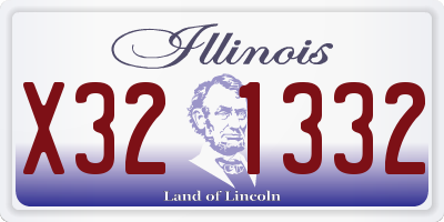 IL license plate X321332