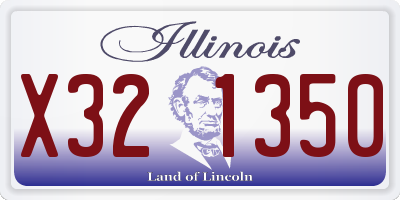 IL license plate X321350