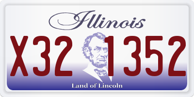 IL license plate X321352