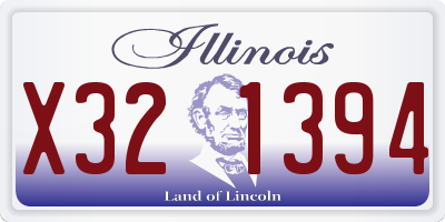IL license plate X321394
