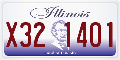 IL license plate X321401
