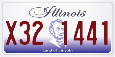 IL license plate X321441