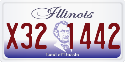 IL license plate X321442