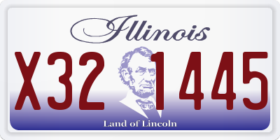 IL license plate X321445