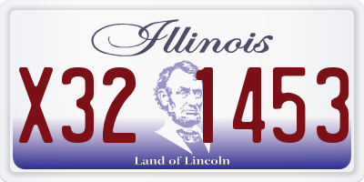 IL license plate X321453