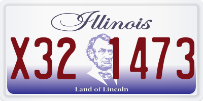 IL license plate X321473