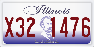 IL license plate X321476
