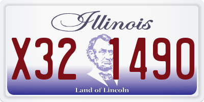 IL license plate X321490