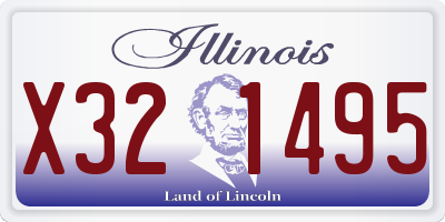 IL license plate X321495
