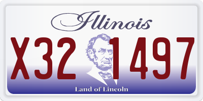 IL license plate X321497
