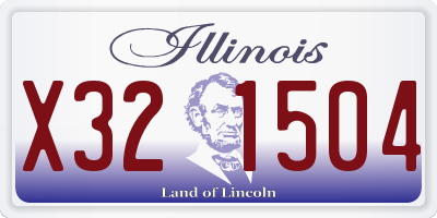 IL license plate X321504