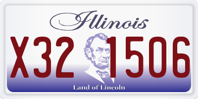 IL license plate X321506