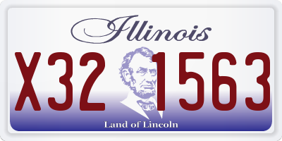 IL license plate X321563