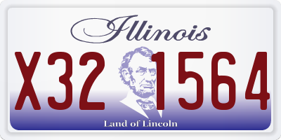 IL license plate X321564