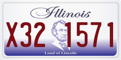 IL license plate X321571