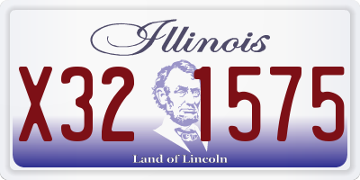 IL license plate X321575
