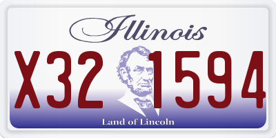 IL license plate X321594