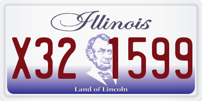 IL license plate X321599