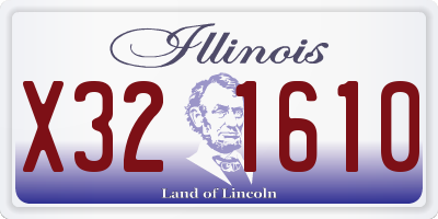IL license plate X321610