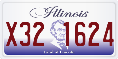 IL license plate X321624