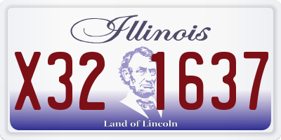 IL license plate X321637