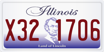 IL license plate X321706