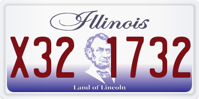 IL license plate X321732