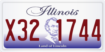 IL license plate X321744