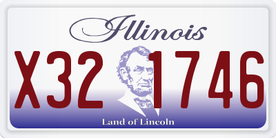 IL license plate X321746