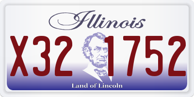 IL license plate X321752